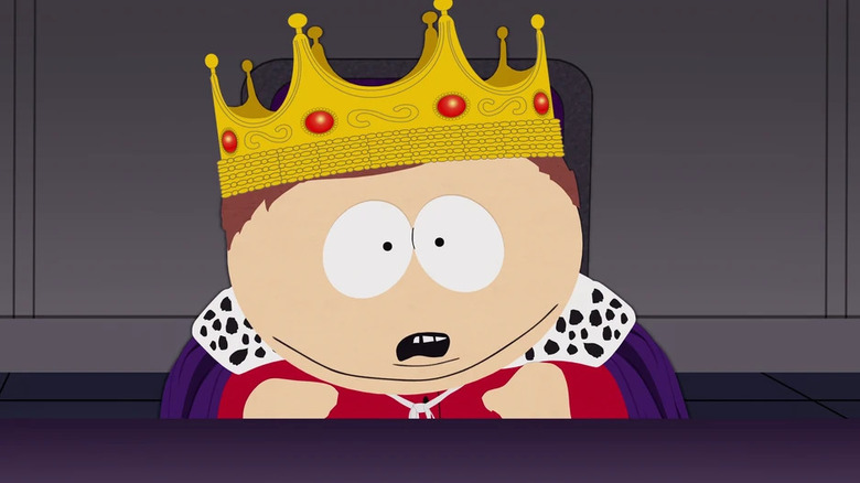 Cartman dressed as a king