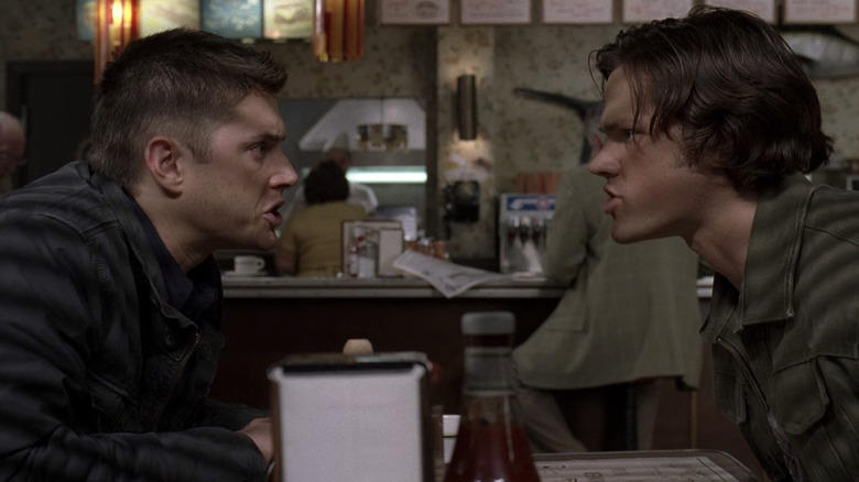 Sam and Dean at the diner