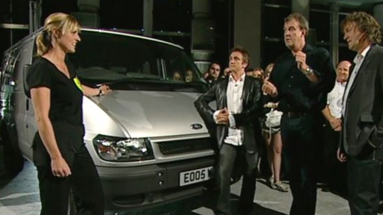 Sabine Schmitz with Top Gear guys