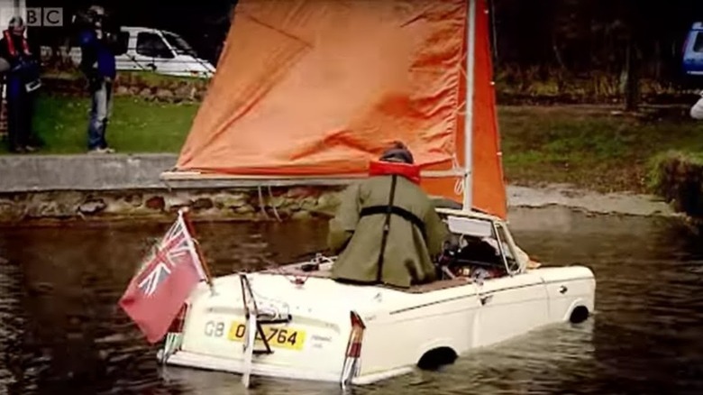 James May in his Amphibious Car