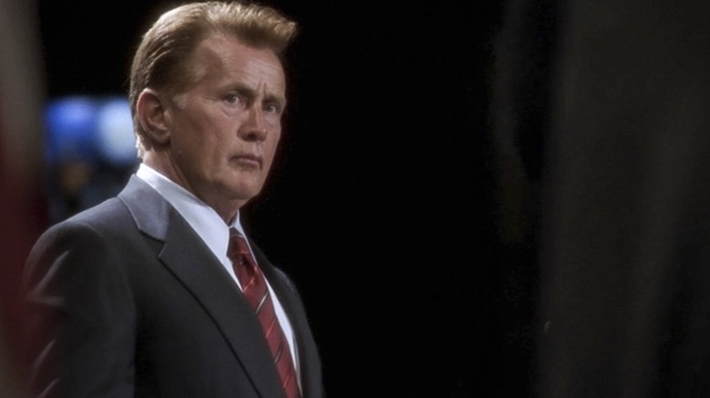 Bartlet on stage at the debate 