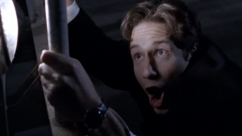 David Duchovny mouth open