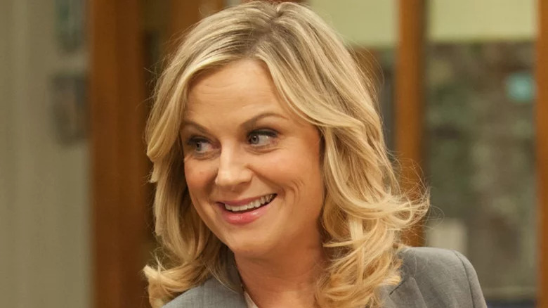 Leslie Knope grins maniacally