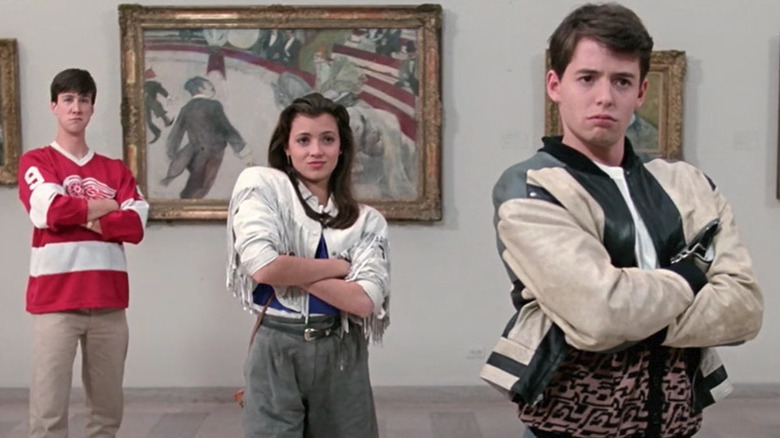 Cameron, Sloane, and Ferris in museum