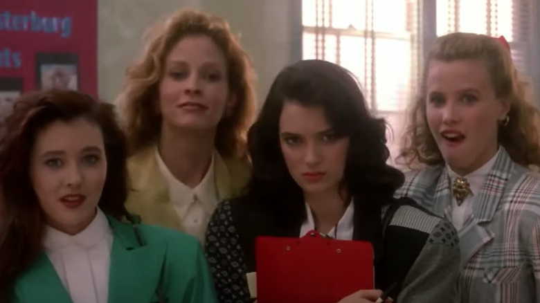 Veronica and Heathers in cafeteria