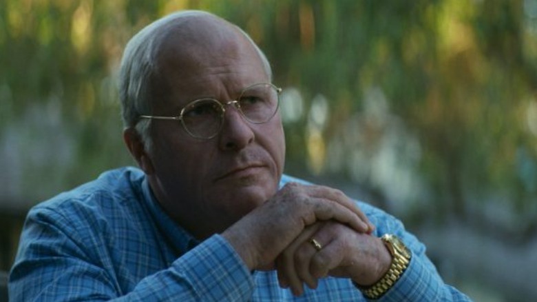 Dick Cheney listens thoughtfully