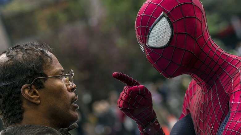 Jamie Foxx encountered by Andrew Garfield