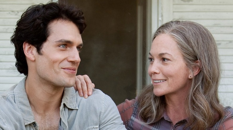 Henry Cavill and Diane Lane in "Man of Steel"