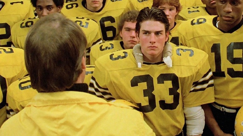 Tom Cruise in a football jersey