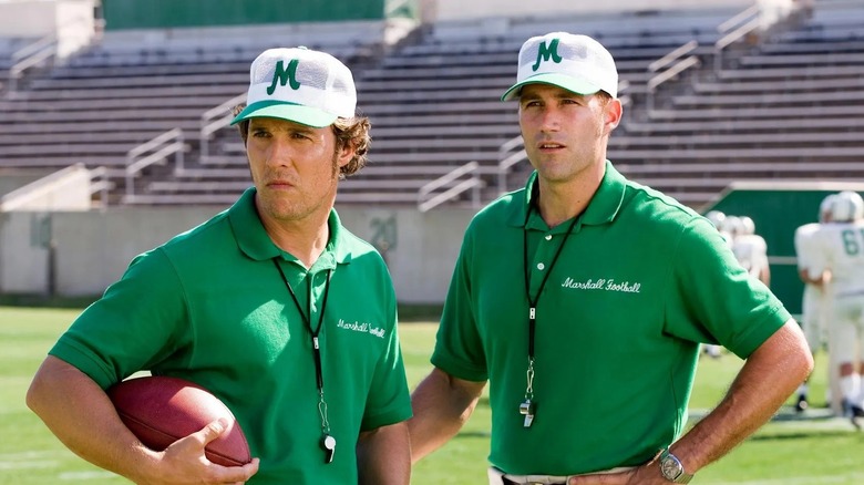 Matthew McConaughey dressed as a coach