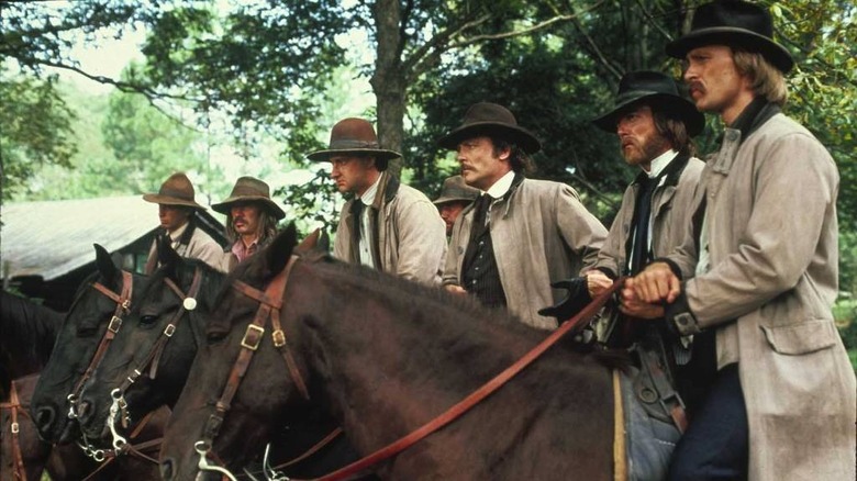 The James-Younger gang on horseback