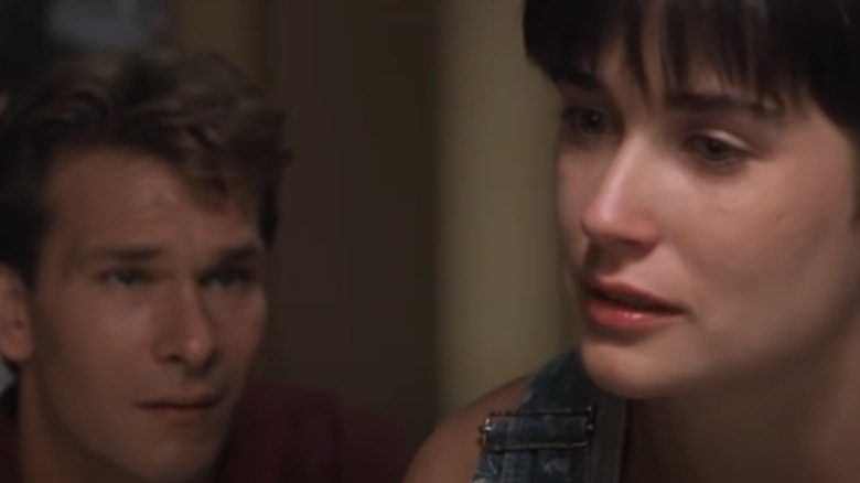 Patrick Swayze Demi Moore distraught