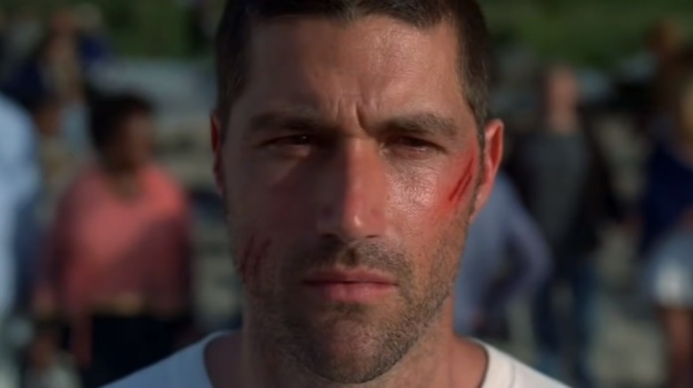 Jack with scar on Lost