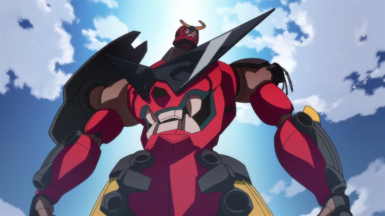 Gurren Lagann standing against sky