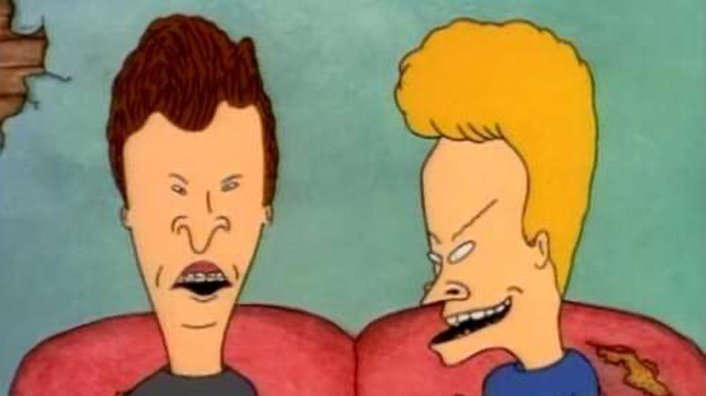 Beavis and Butthead on the couch
