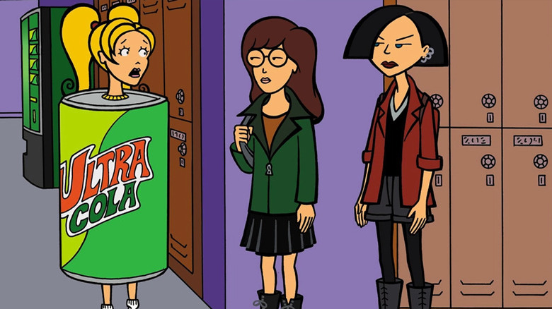 Daria and Jane talking to Brittany at school