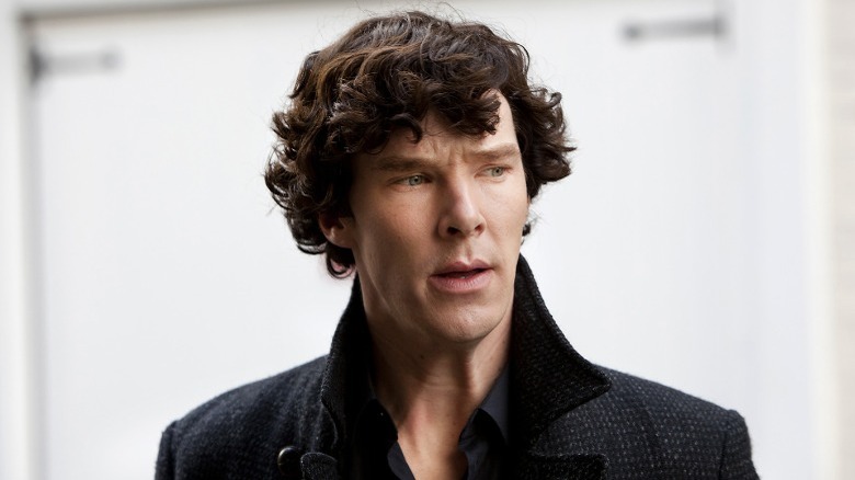 Sherlock in his signature jacket