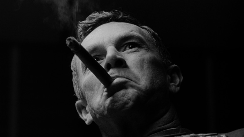 Sterling Hayden smoking cigar