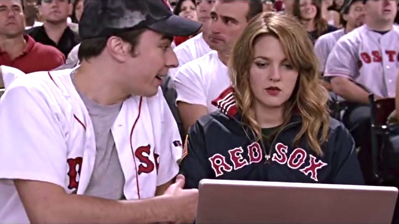 Ben and Lindsey at a Red Sox game