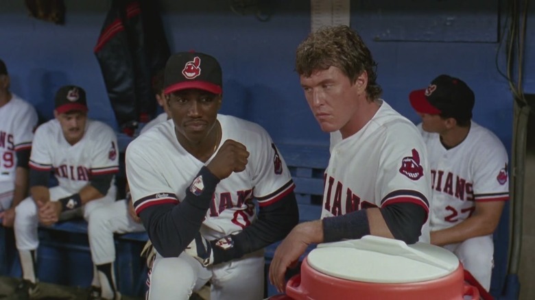 Indians in the dugout