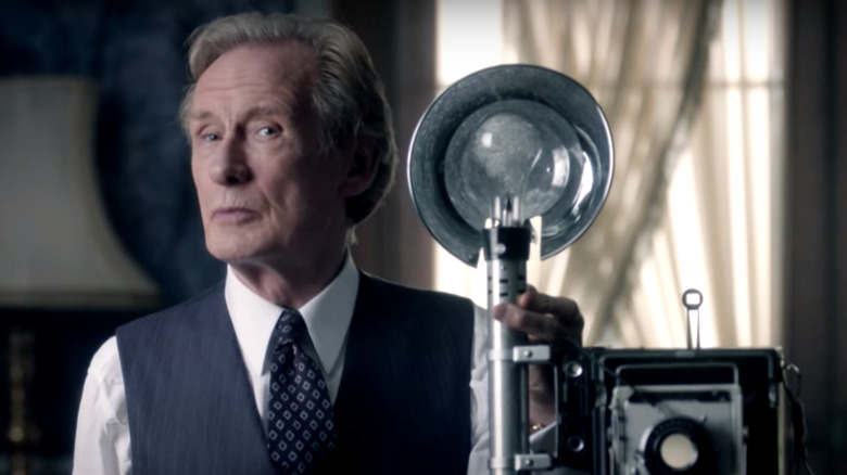 Bill Nighy with old camera