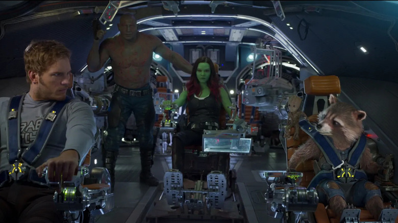 Guardians of the Galaxy on ship