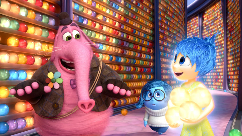 Bing Bong meets Sadness and Joy in Inside Out