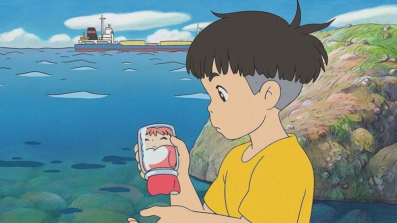 Sōsuke finds Ponyo 