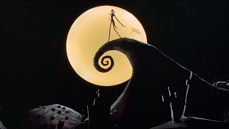 Jack Skellington sings on a hilltop in The Nightmare Before Christmas