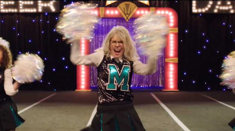 Diane Keaton in Poms cheerleading