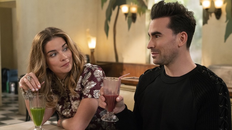 Dan Levy and Annie Murphy in Schitt's Creek