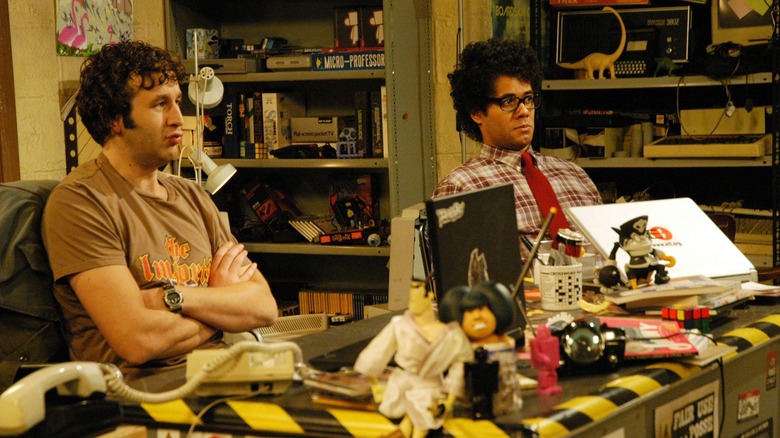 Chris O'Dowd and Richard Ayoade in The IT Crowd