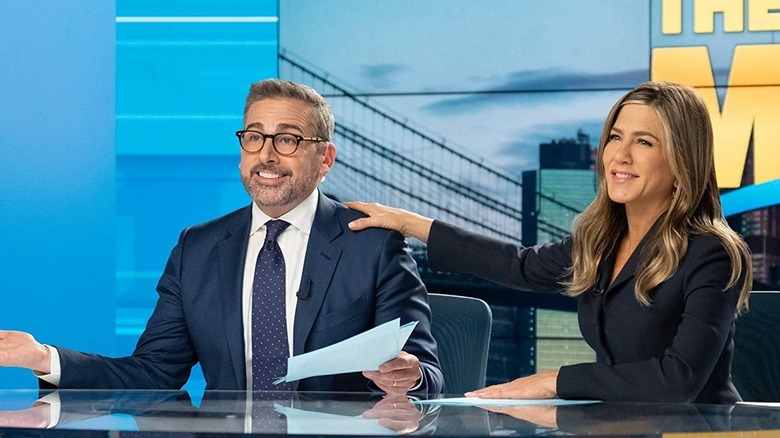 Steve Carell and Jennifer Aniston in The Morning Show