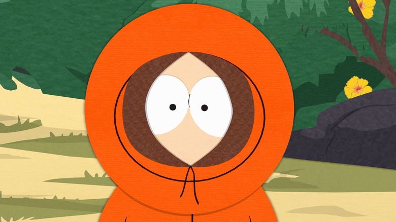 Kenny McCormick staring on South Park