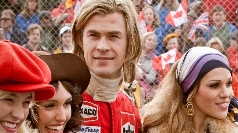 James Hunt posing for picture