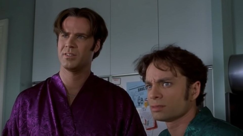 Will Ferrell and Chris Kattan scowling