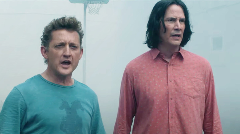 Bill and Ted speaking
