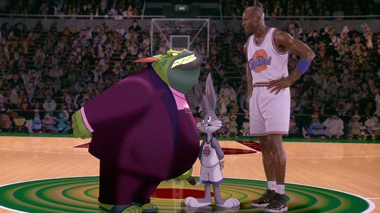 Monstarr Bugs Bunny Michael Jordan talking