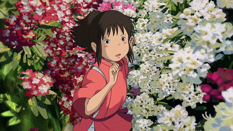 Chichiro among flowers