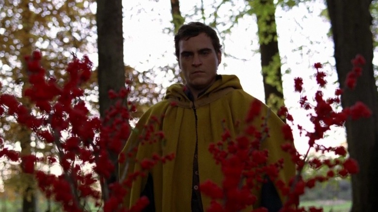 Joaquin Phoenix in the woods