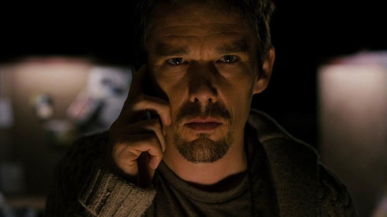 Ethan Hawke on phone