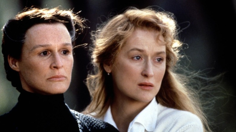 Glenn Close and Meryl Streep staring