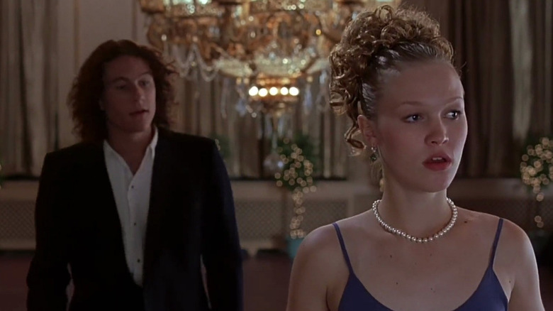 Heath Ledger and Julia Stiles acting