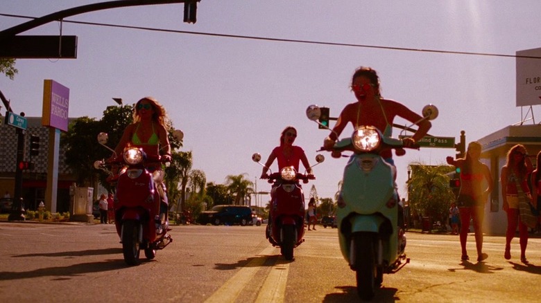 Spring Breakers on motorcycles