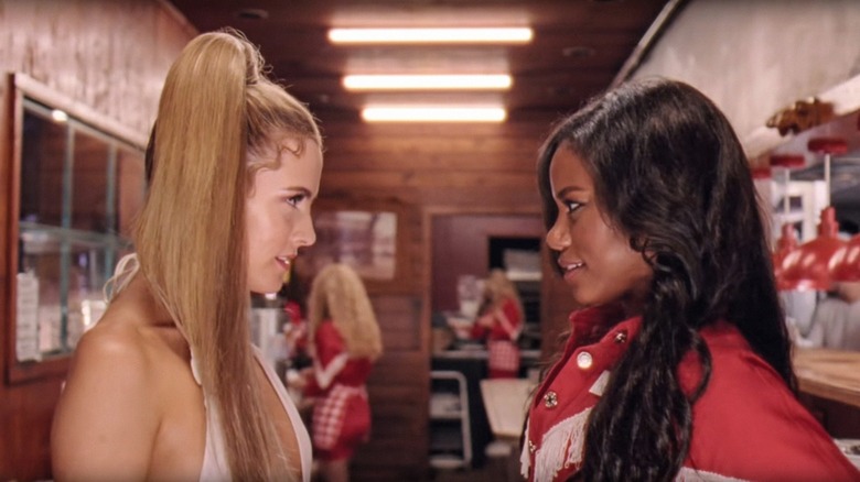 Riley Keough and Taylour Paige in Zola