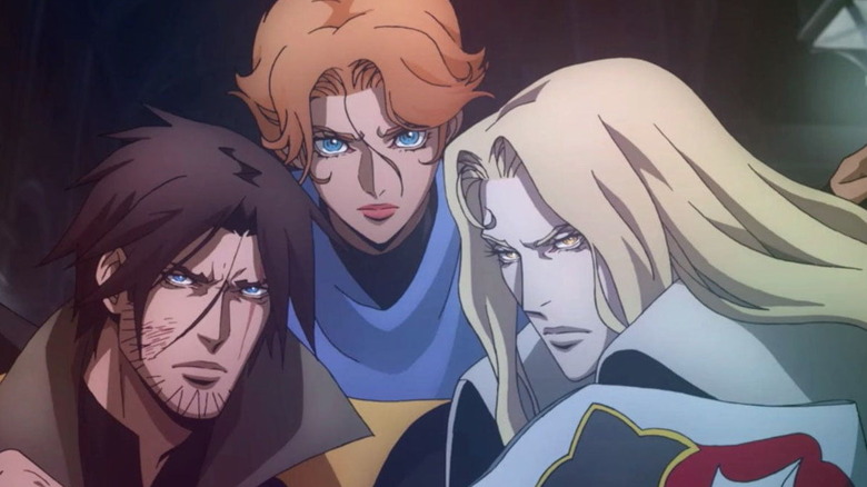 Trevor, Sypha, and Alucard in Netflix's Castlevania