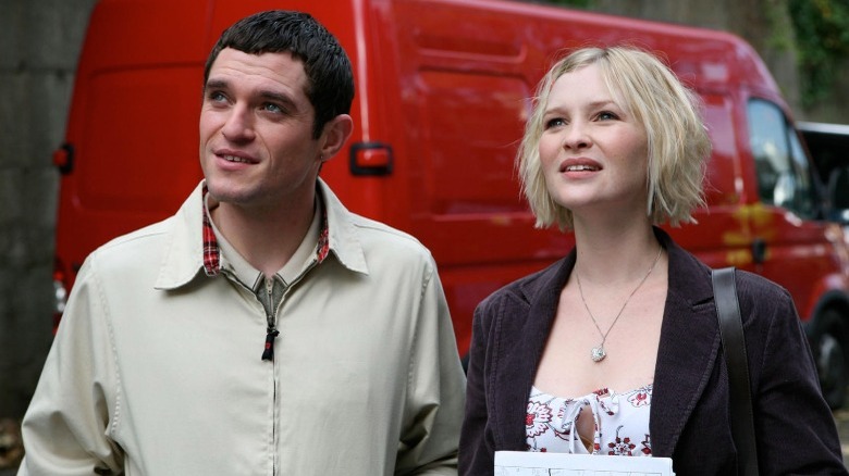 Gavin and Stacey with red van