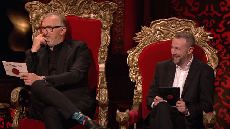 Greg Davies and Alex Horne hosting Taskmaster