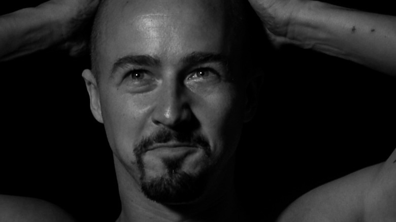 Edward Norton smirking