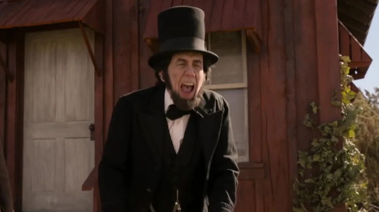 Gilbert Gottfried looking like Lincoln